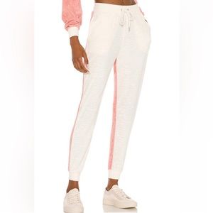 L*Space Back At It Pant Terry Joggers Primrose Cream M